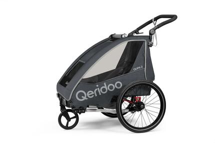 Qeridoo fietskar QUPA 2 Grey