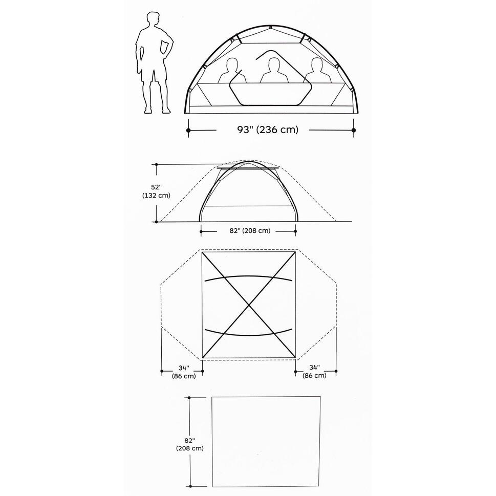 Namiot kempingowy 4-osobowy Marmot Tungsten 4P