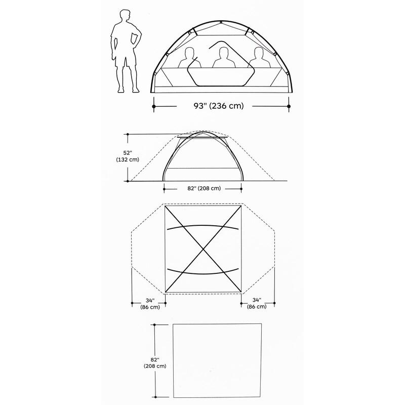 Tente de camping Marmot Tungsten 4P 4 personnes