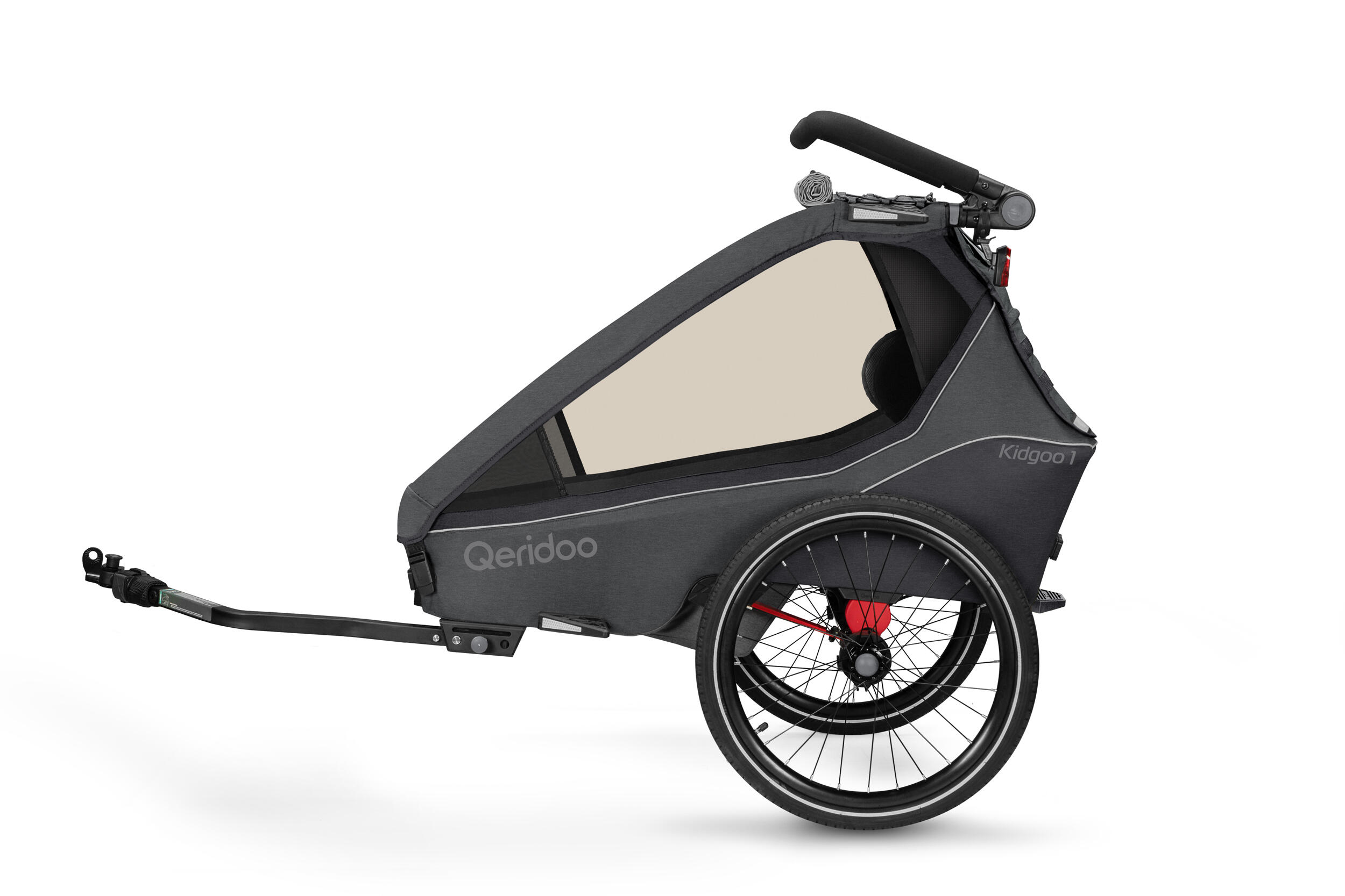 Fahrradanhänger Kidgoo 1 Steel Grey 3/5