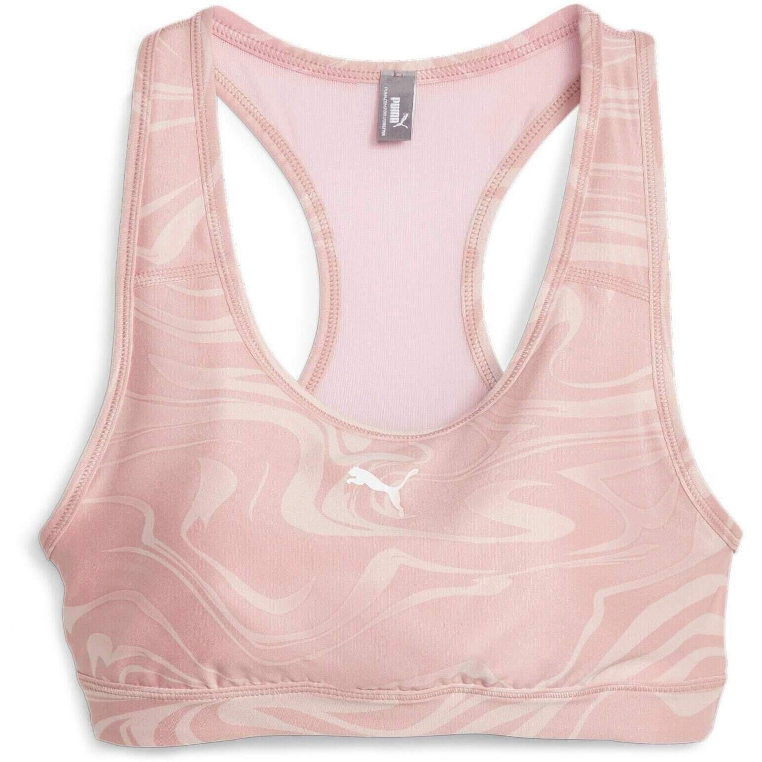 Beha Puma Mid Impact 4keeps Graphic Bra Pm Future, Roze, Dames 4/5