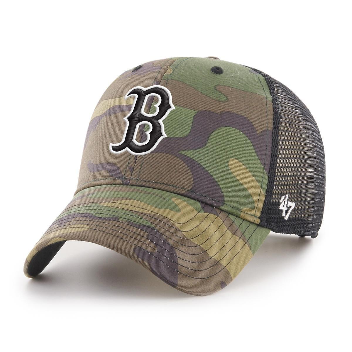 47 Brand - 47 Brand Mlb Boston Red Sox Camo Branson Mvp Baseball Cap - Casquette - Vert - Taille Unique - Decathlon