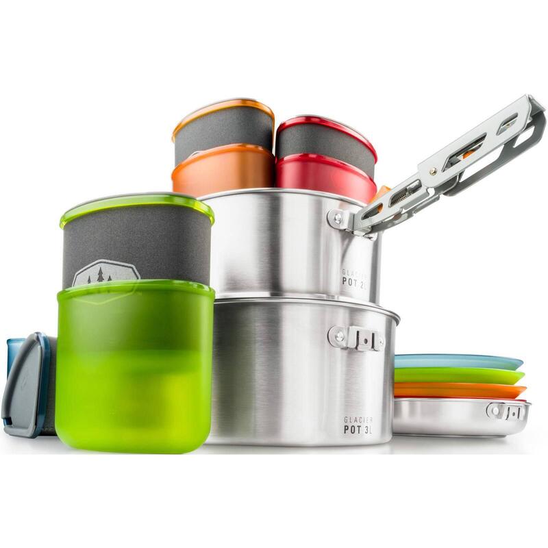 Batterie de cuisine de camping-car en acier inoxydable Glacier de GSI Outdoors