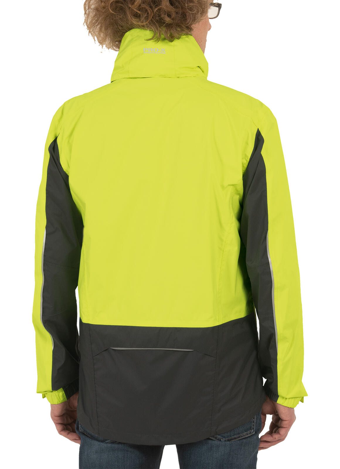 Veste de cyclisme homme LENNARD jaune néon - anthracite 4/5
