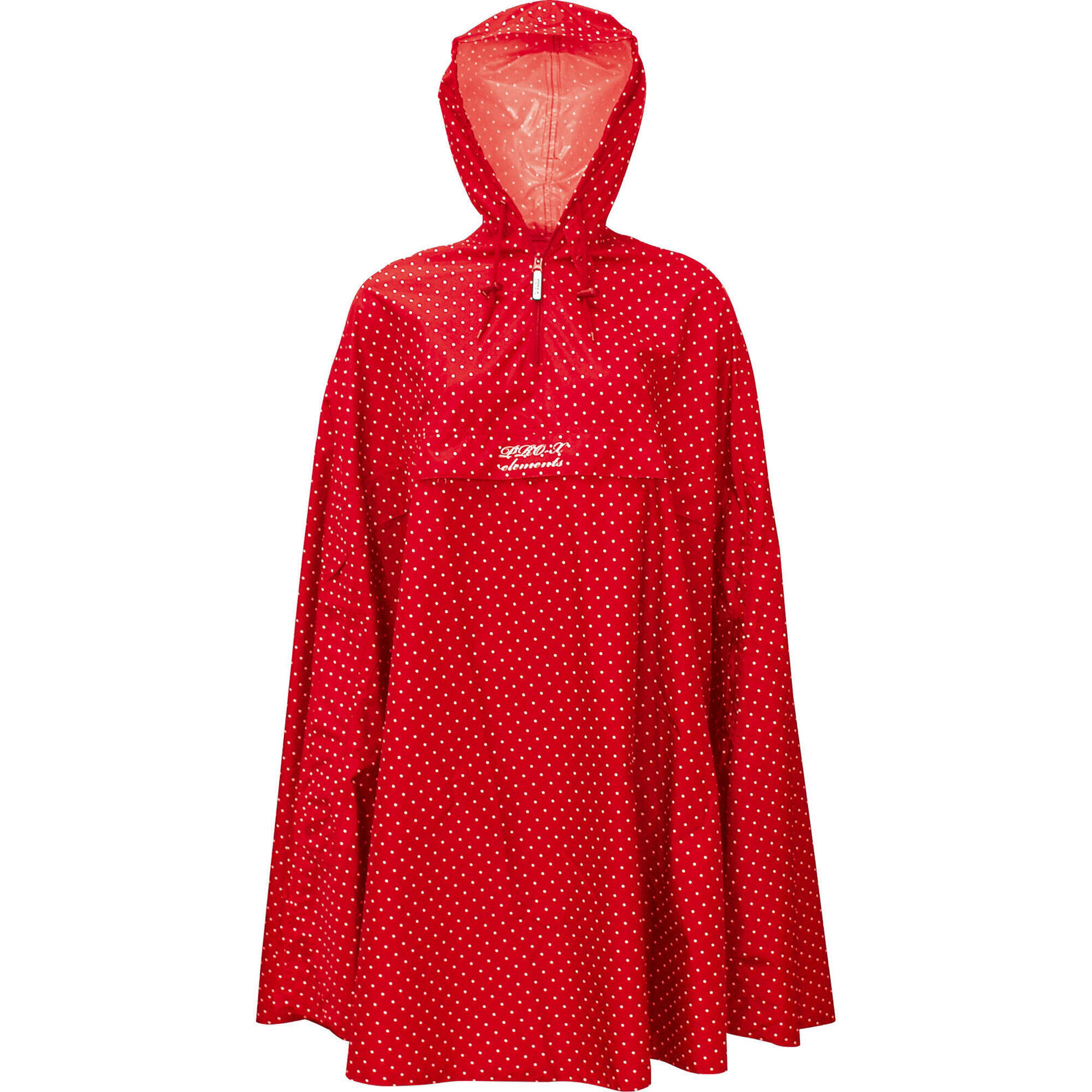 Pro-x Elements - Poncho De Pluie Femme Alena Rouge - Poncho - Rouge - 42 M/l - Decathlon
