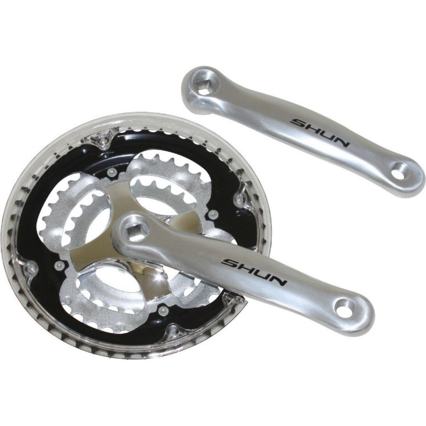 SELECTION P2R Guarnitura per mountain bike in alluminio P2R 7-8V. 170 mm 48-38-28