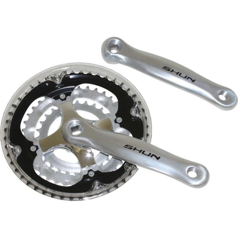 Pédalier VTT alu P2R 7-8V. 170 mm 48-38-28      3400€    SELECTION P2R Pédalier VTT alu P2R 7-8V. 170 mm 48-38-28Vendu exclusivement en ligne   