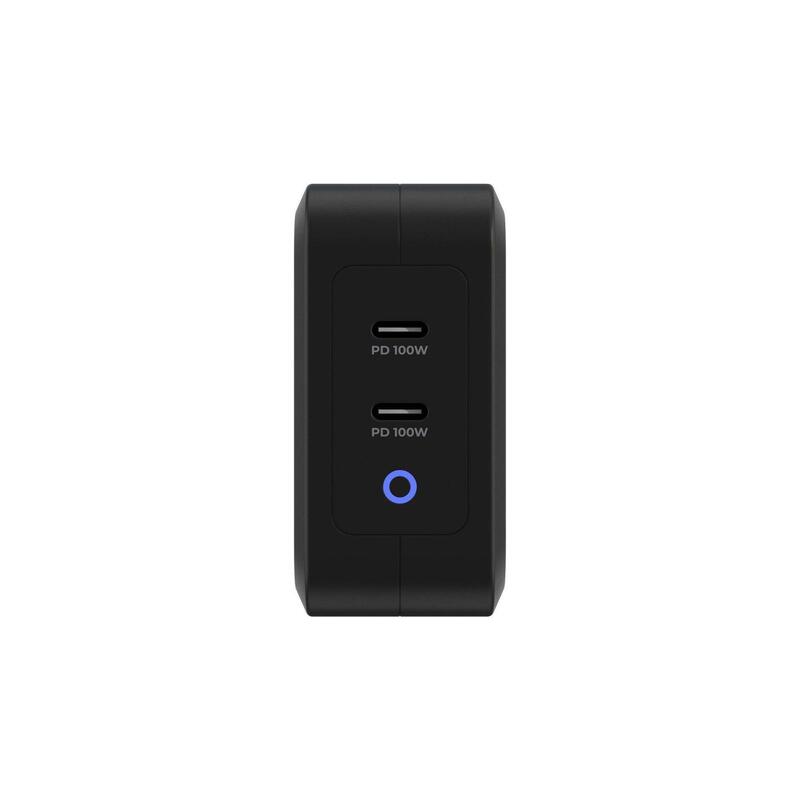 Chargeur GaN  100W - 2x port USB-C - technologie GaN - charge 2 téléphones
