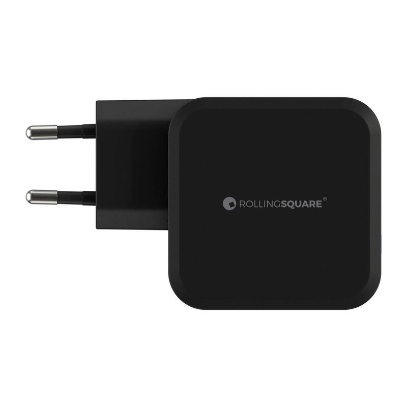 Încărcător GaN Rolling Square 65w - Port USB și USB-C - Încărcare rapidă