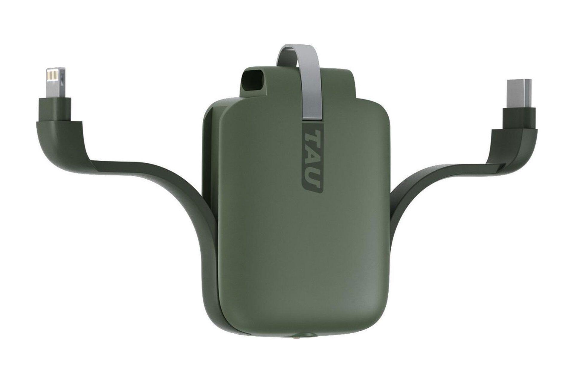 Porta-chaves TAU mini (1400 mAh) com cabo integrado - Porta-chaves 3 em 1 - 3/7