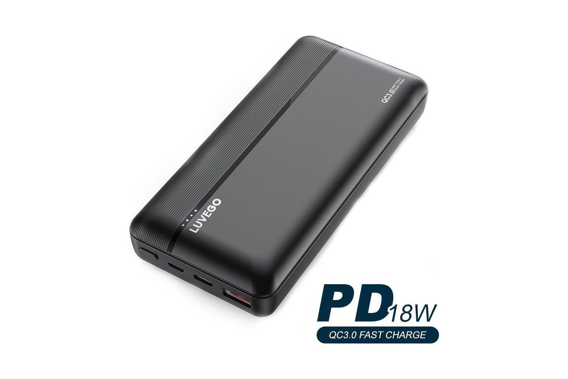20000 mAh Powerbank - USB, USB-C ánd Micro-USB Anschluss mit Schnellladung - 3/6