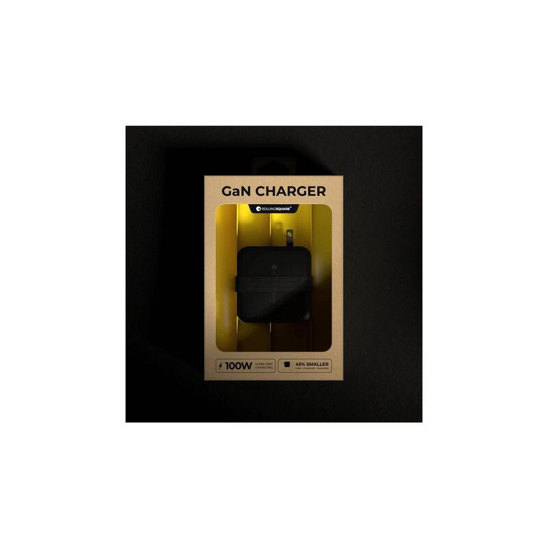 Chargeur GaN  100W - 2x port USB-C - technologie GaN - charge 2 téléphones