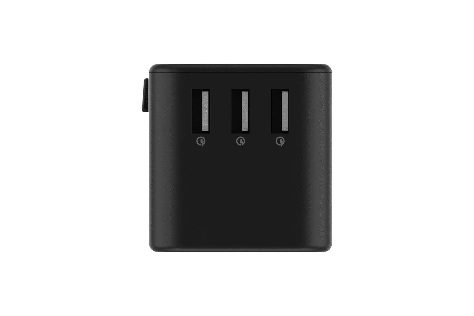 World Plug Travel Adapter l Universal Travel Plug Quick Charger 35.5W - 3 USB 3/5