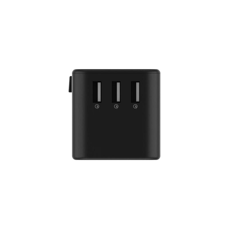Adaptateur de voyage Rolling Square World Plug l Chargeur rapide universel de