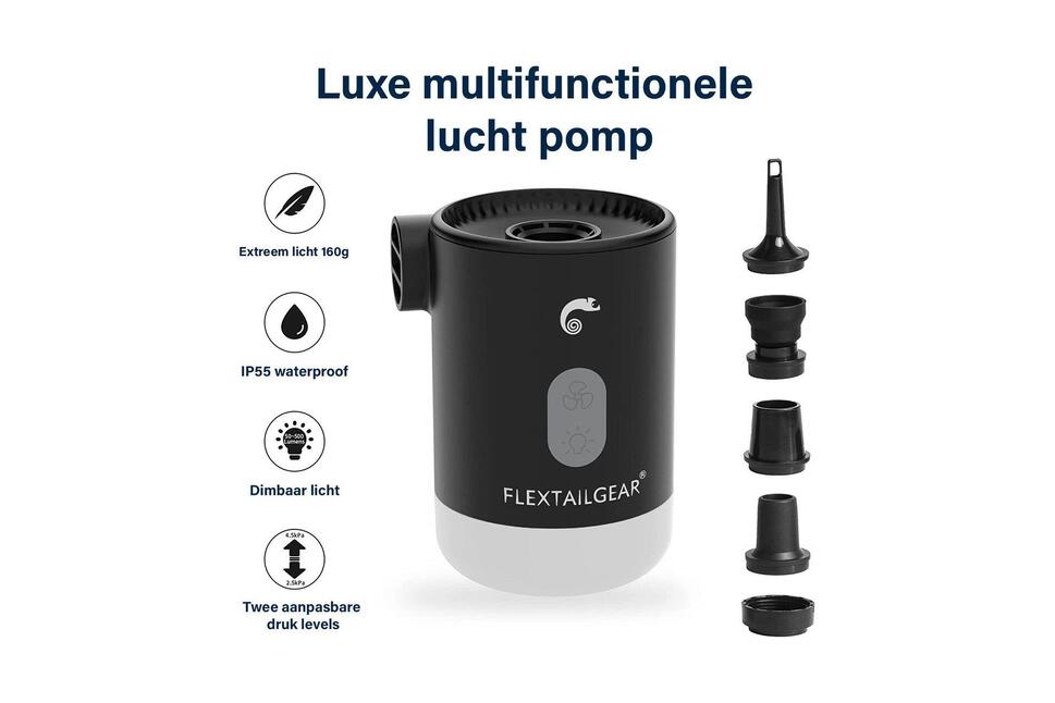 Max Pump 2 Pro Airbed Pump - 4 w 1 - pompka powietrza, latarka, pompka