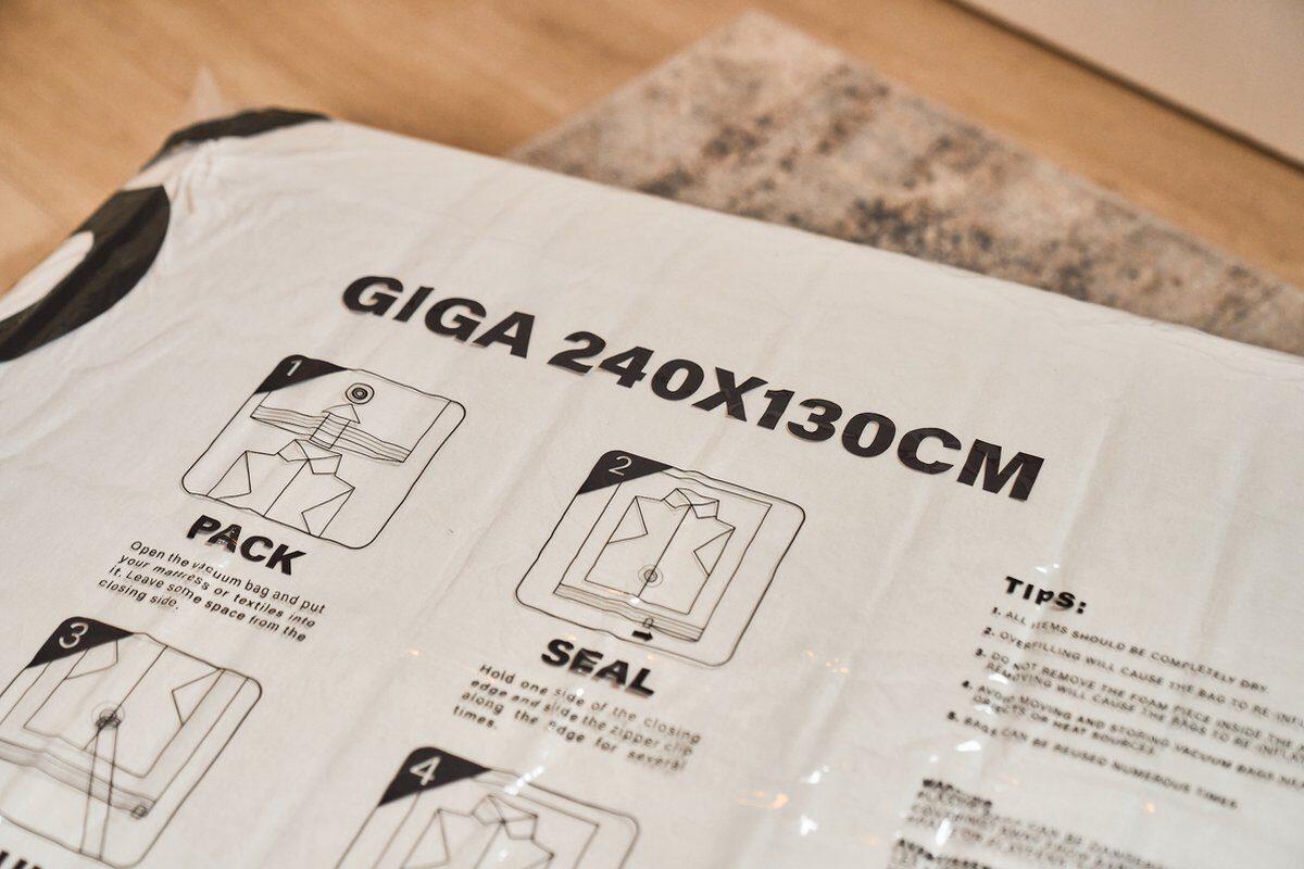 1-Pack Worek próżniowy na materac - wielokrotnego użytku - odporny na rozdarcia 4/7