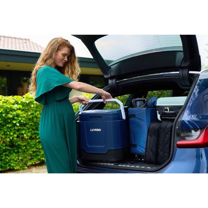 Electric Cool Box 32L - Afișaj digital - Difuzor Bluetooth - Albastru închis