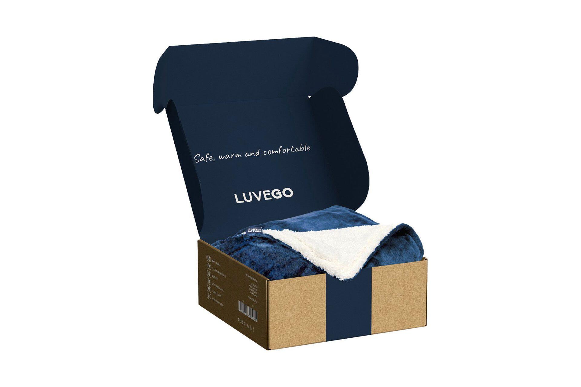 Coperta termica elettrica XL con pile/Sherpa | Coperta per 1 persona | Plaid 2/7