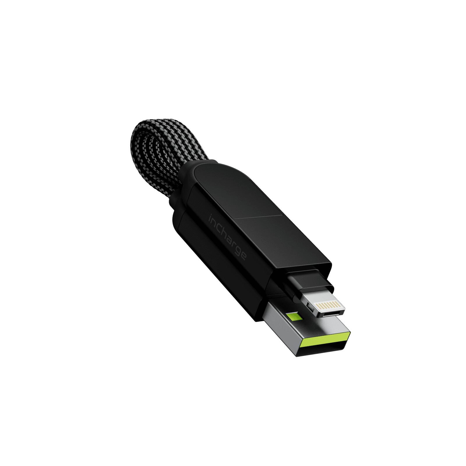 inCharge X | Cable todo en uno para iPhone, Android, USB C y más - Negro 2/7