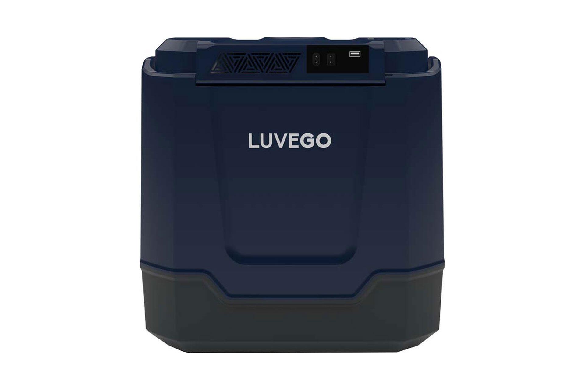 LUVEGO - Frigorifero Portatile 12V/220V Da 32 Litri - Raffredda E Riscalda, Con Altoparlante Bluetooth E Porta USB - Per Auto, Campeggio, Feste