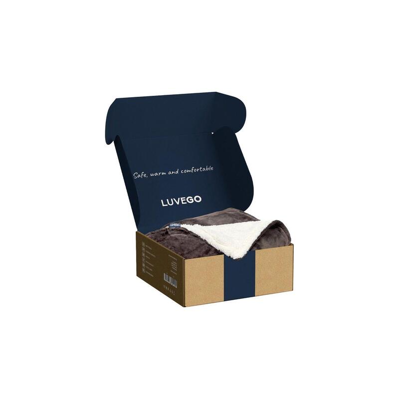 Couverture chauffante électrique XL avec polaire/Sherpa | Couverture pour 1