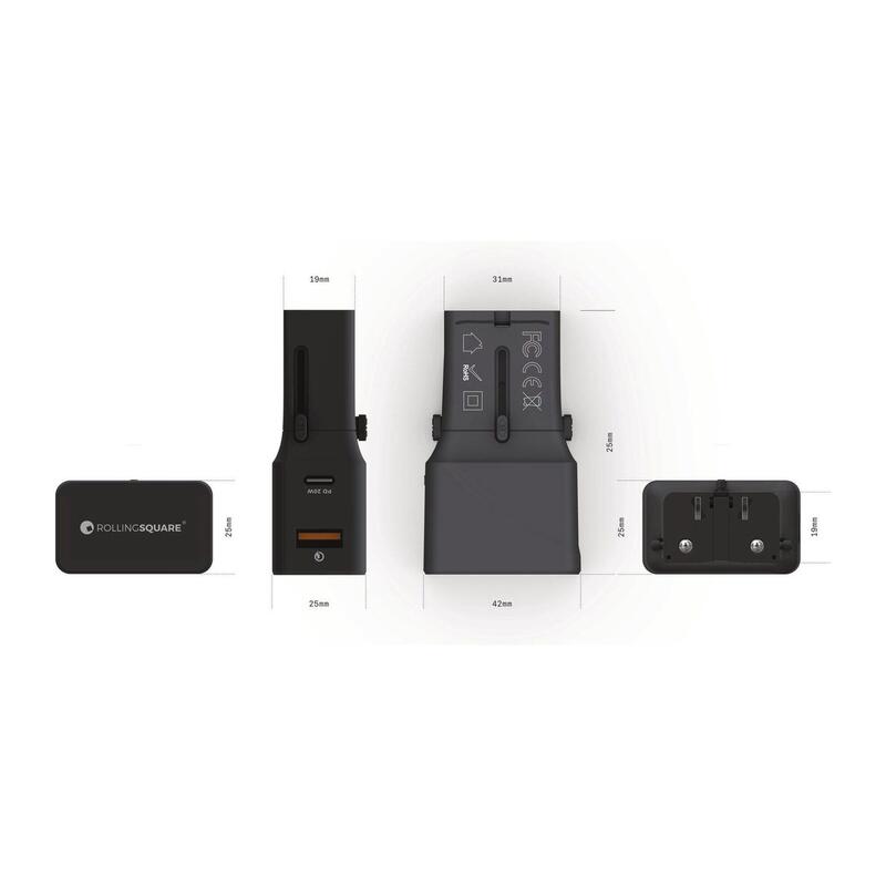 Adaptateur de voyage de poche  World Plug l Prise de voyage universelle - port