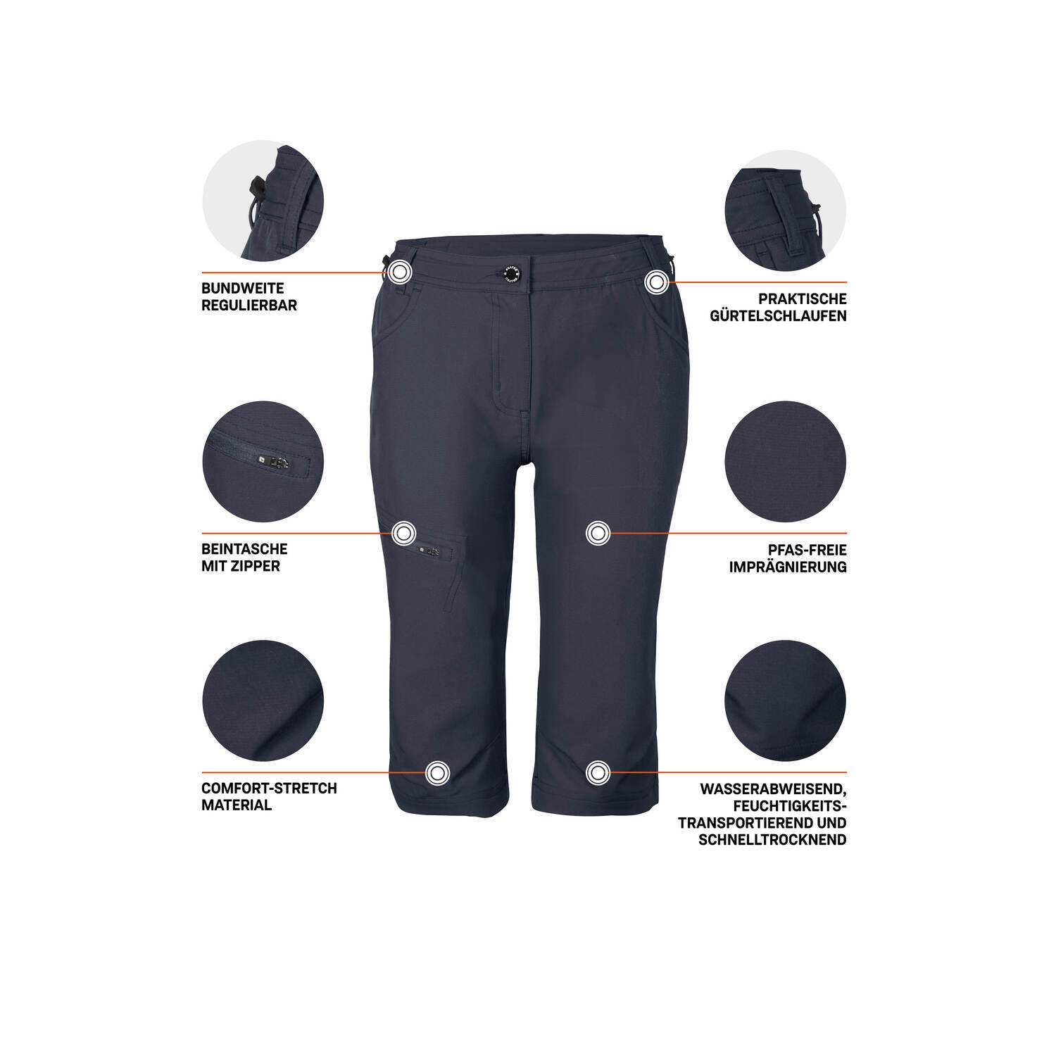 Killtec Caprihose für Damen wasserabweisend 6/6