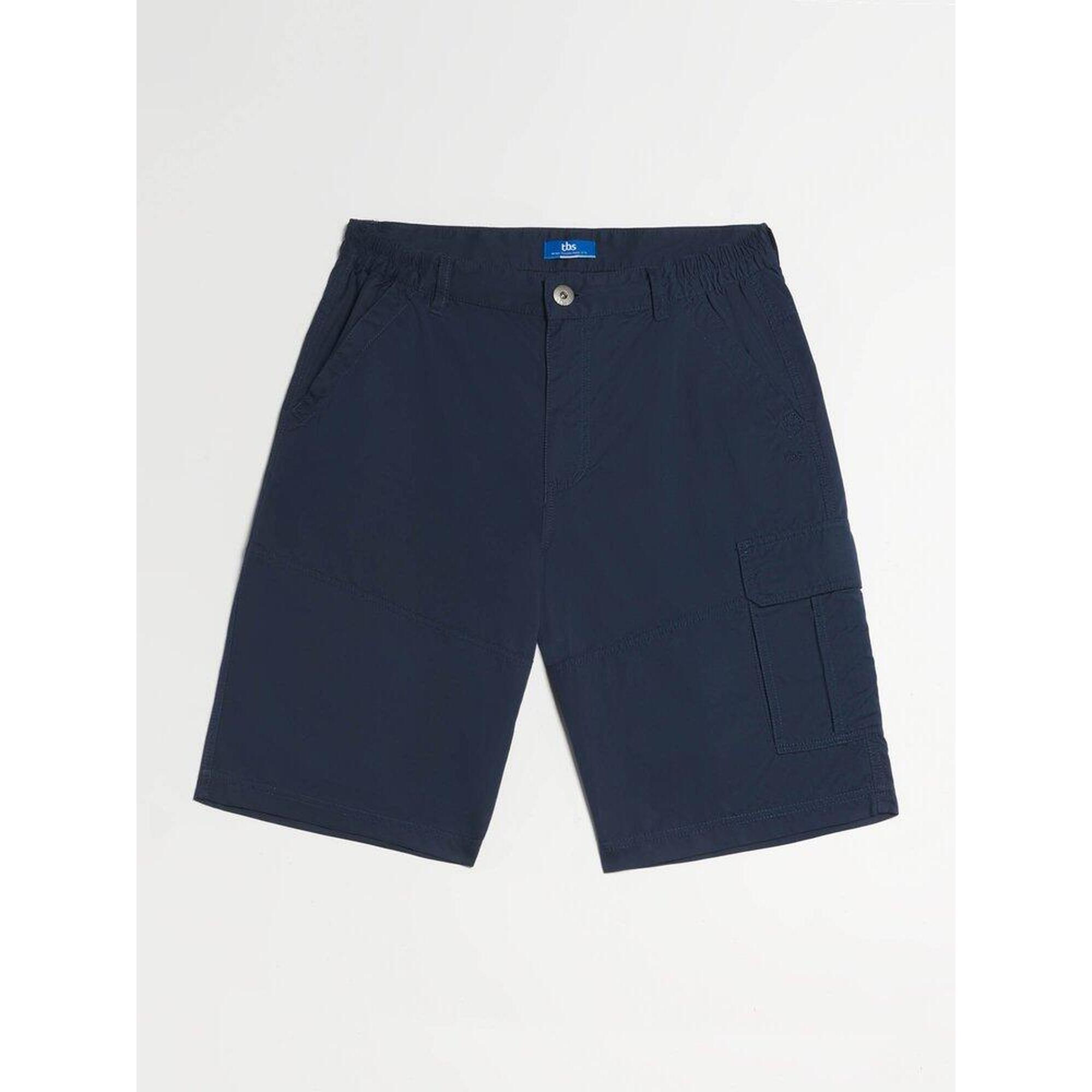 Tbs - Bermuda Homme Fuppaber Ceinture Semi-élastique Navy - Short De Protection - Bleu|vert - Decathlon
