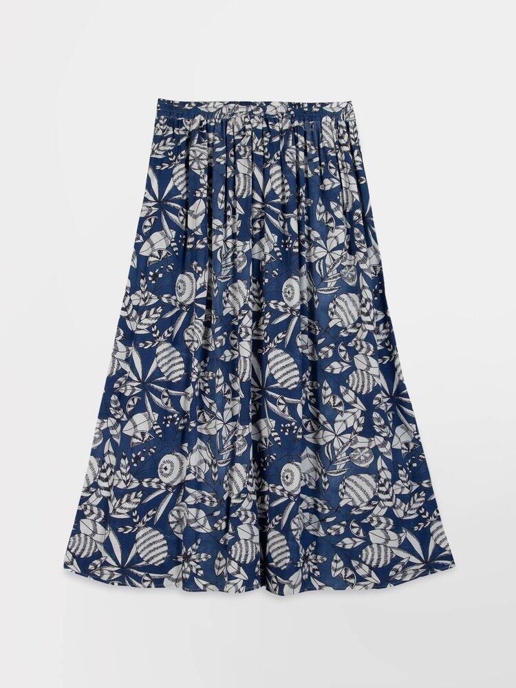 Jupe longue Femme - JANIEJUP Bleu Marine 5/7