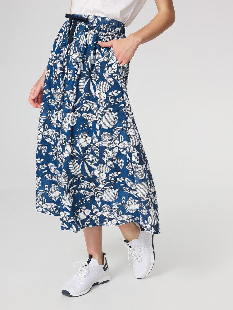 Jupe longue Femme - JANIEJUP Bleu Marine 2/7