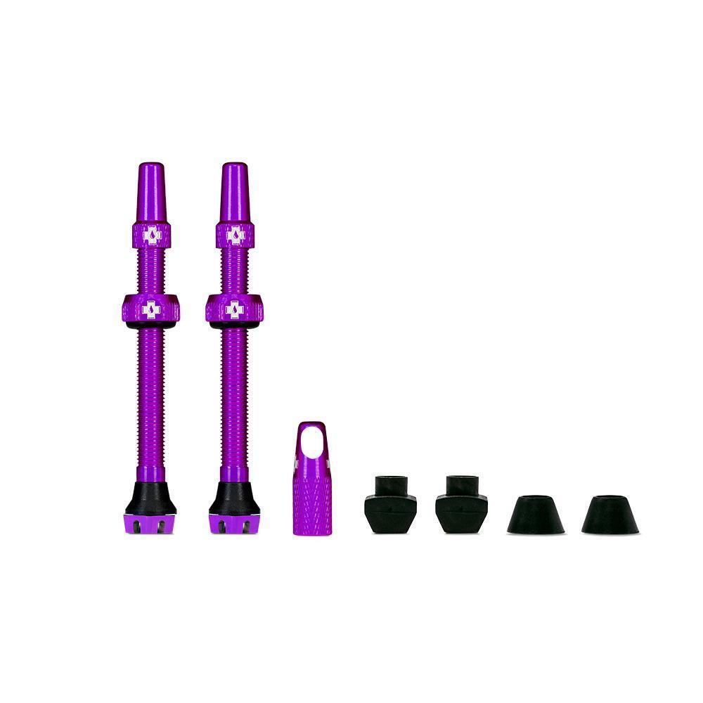 MUC-OFF Muc-Off V2 Aluminium 44 mm Tubeless Valves Purple