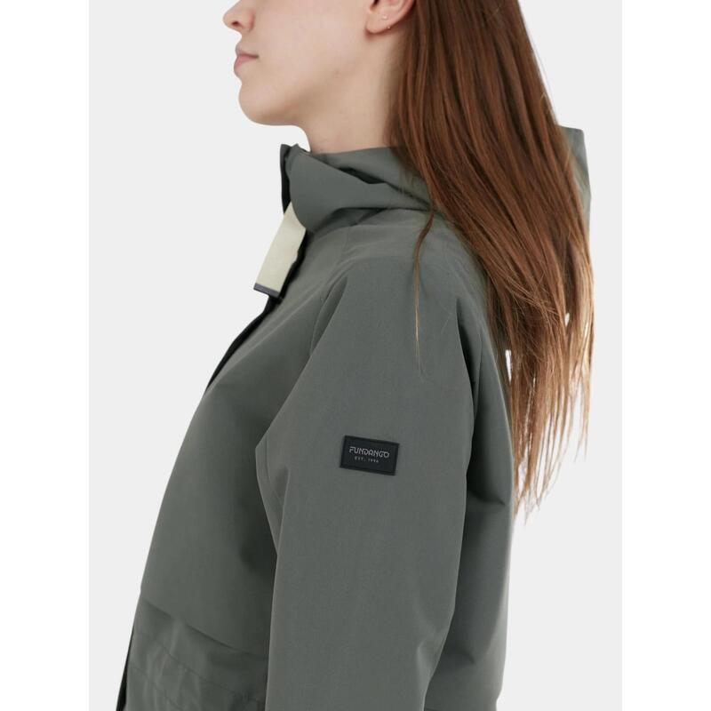 Jachetă de ploaie Zhuri Waterproof Jacket - verde femei