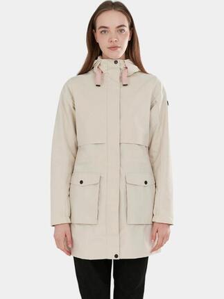 Zhuri Waterproof Jacket Damen Regenmantel - gelb