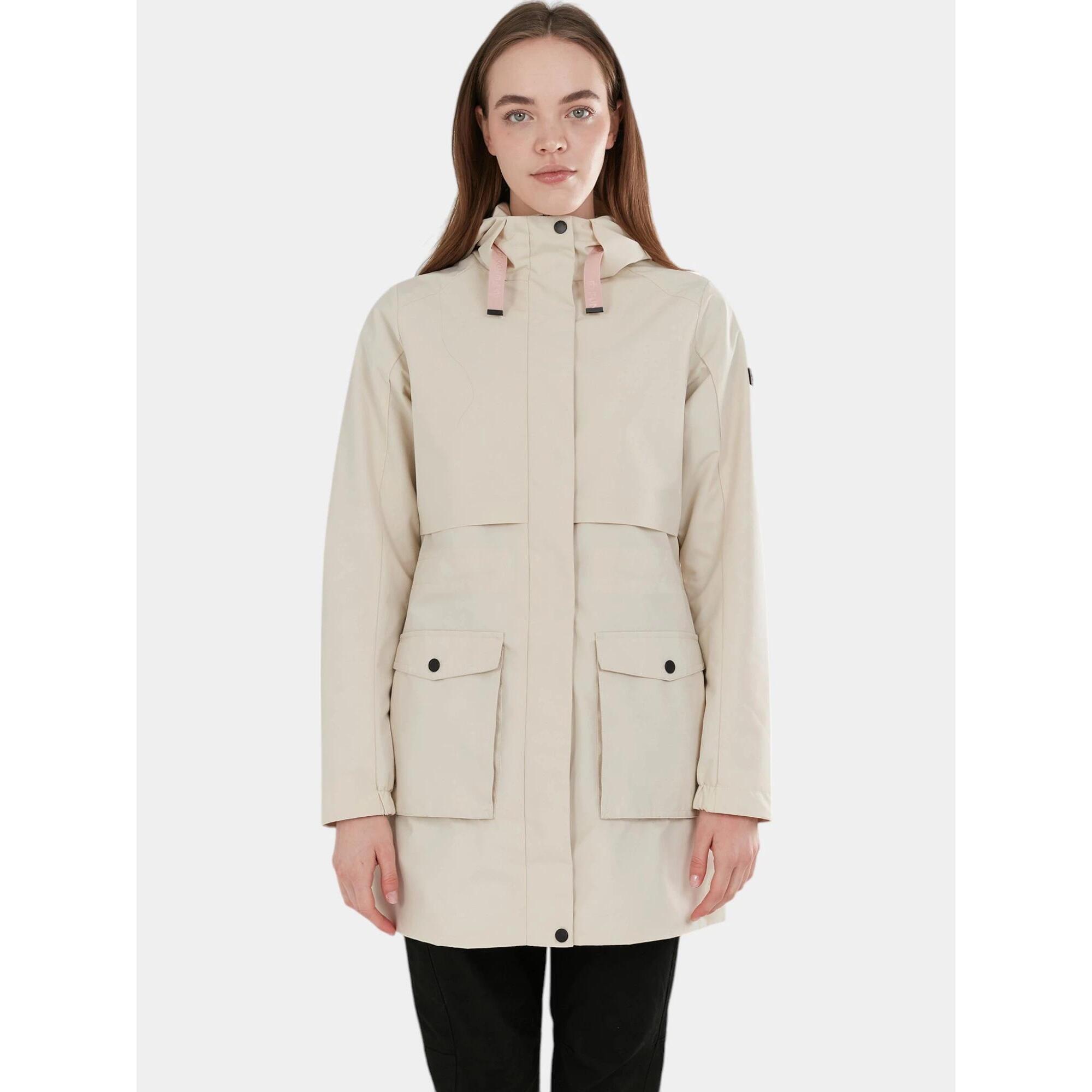 Fundango - Imperméable Femme Zhuri - Coupe-pluie - Beige - 36 Xs - Decathlon