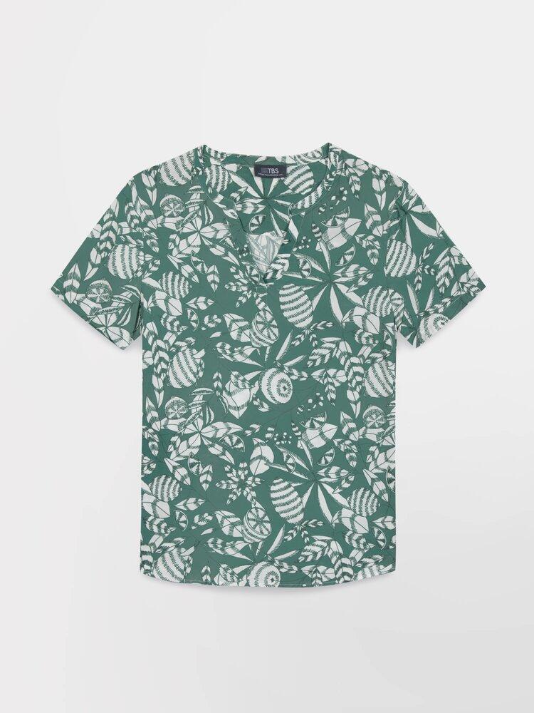 Blusa Verde Floral para Mujer TBS JANIEMIS 3/6