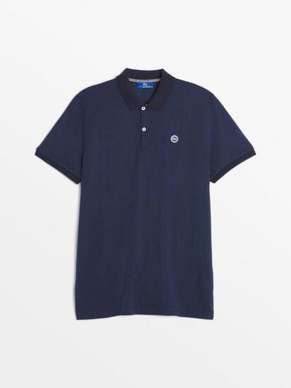 Polo manches courtes Homme - MILEKPOL Bleu Marine