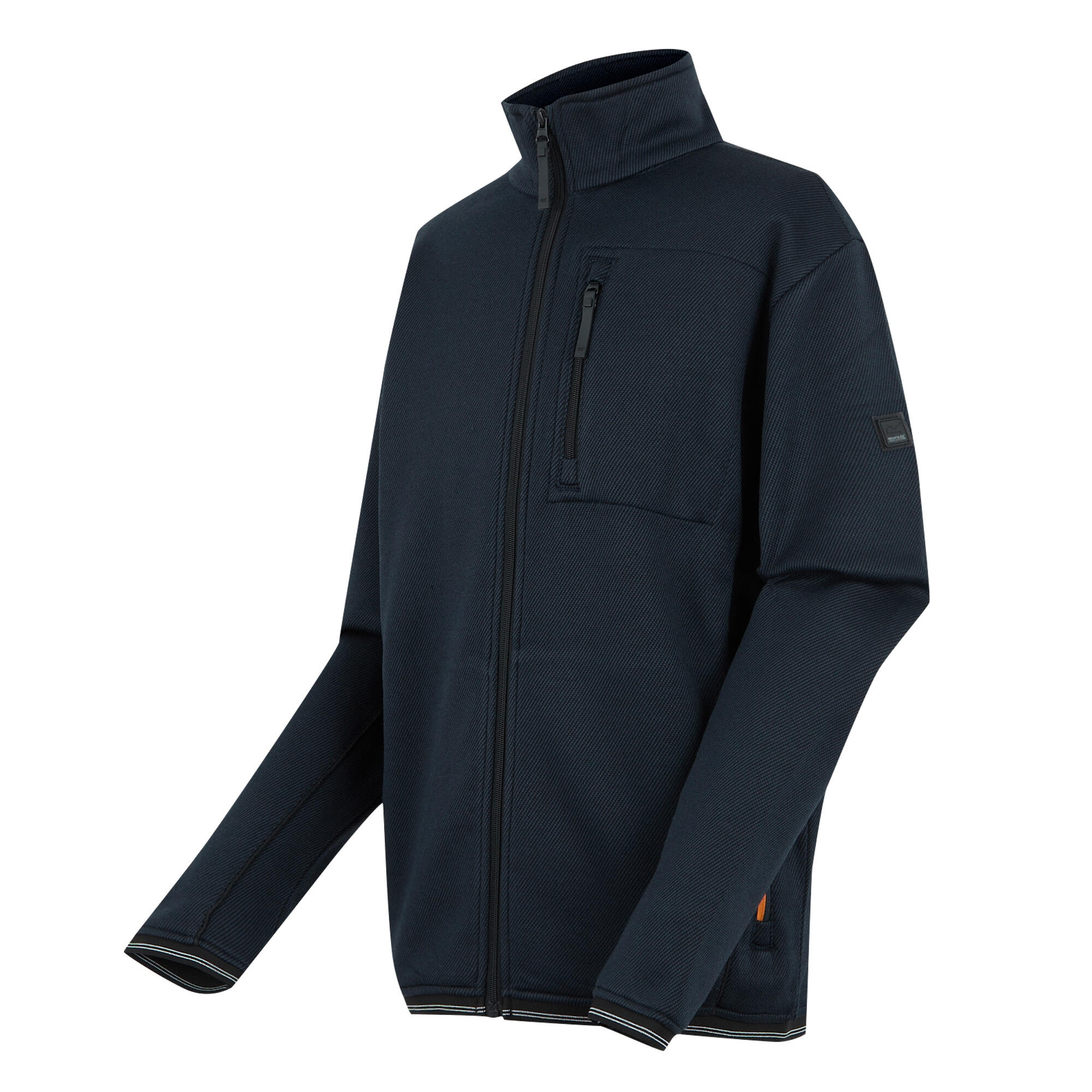 Mens Orsan Full Zip Fleece Jacket (Navy) 3/4