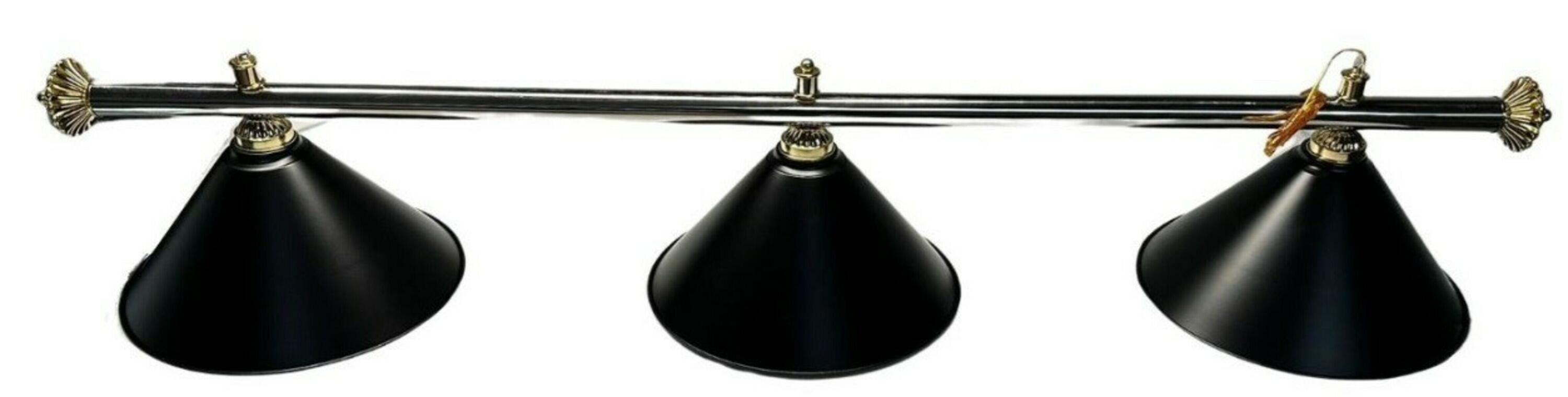 PEGASI Pegasi Biljartlamp zwart met 3 kappen