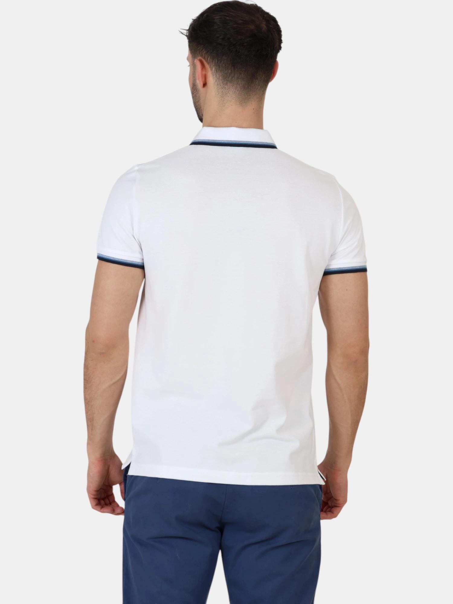 Polo Blanco para Hombre TBS Yvanepol 3/6