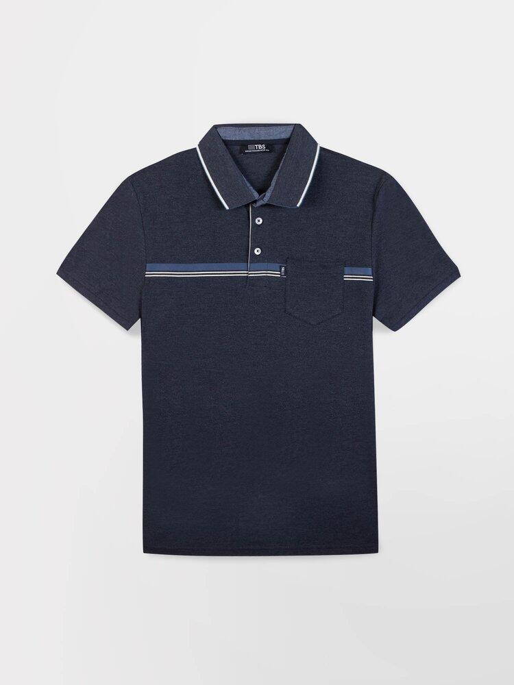 Polo de Hombre TBS Kamalpol Azul Marino 2/6