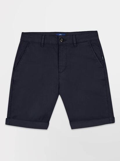 Bermuda ceinture droite avec passants Femme SANTABER Navy