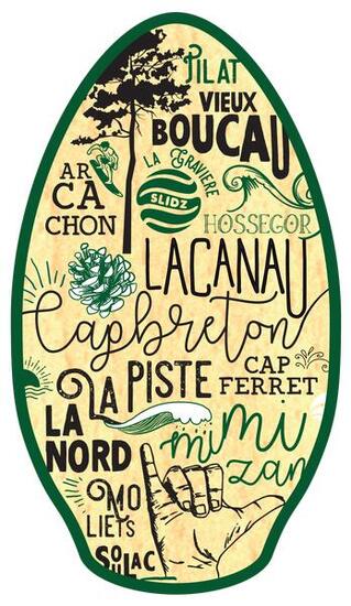 Destination Series Landes 41 Skimboard-Deck