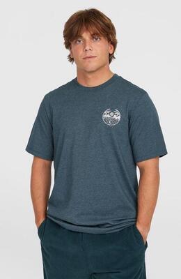 O'neill o'neill t-shirts o'neill back print t-shirt heren alma steel melange