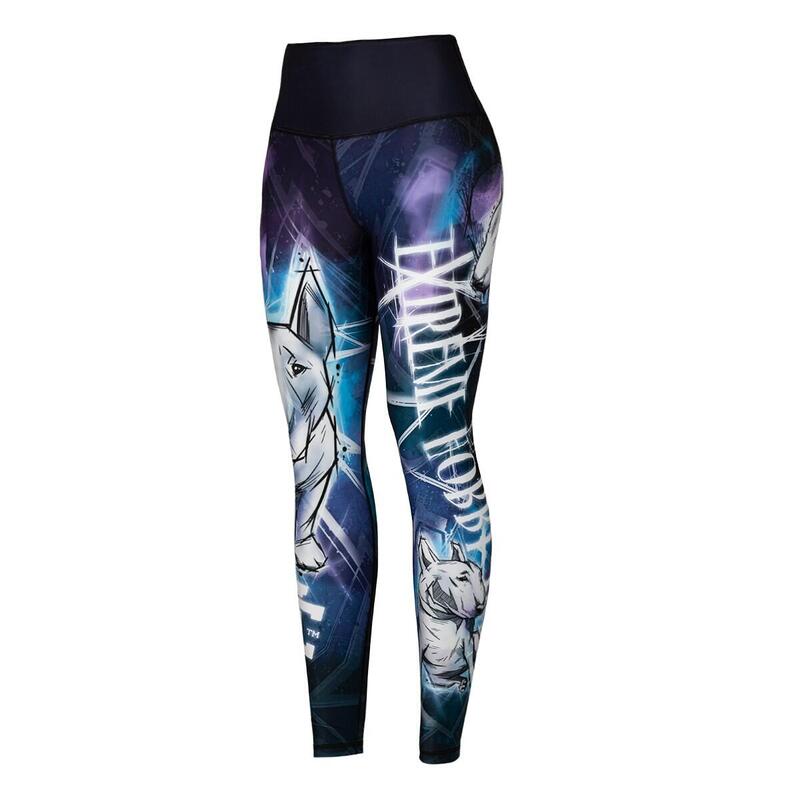 Legginsy fitness damskie z wysokim stanem EXTREME HOBBY BULTERIER