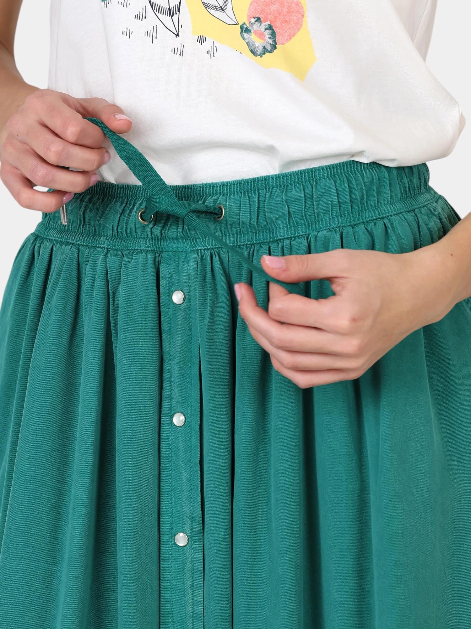 Jupe longue Femme - MYRNOJUP Vert 6/7