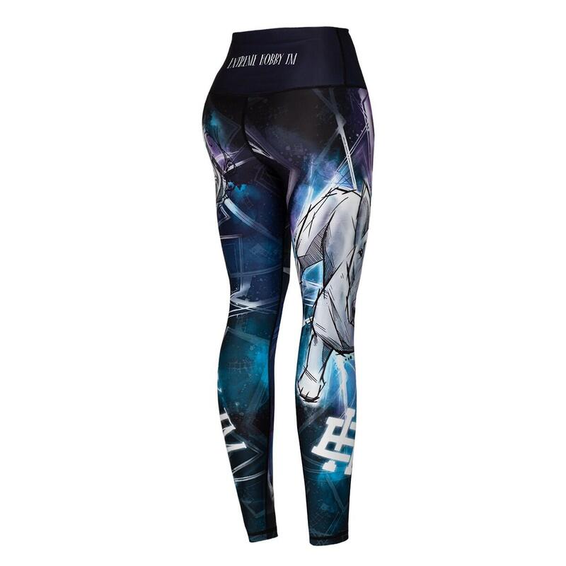 Legginsy fitness damskie z wysokim stanem EXTREME HOBBY BULTERIER