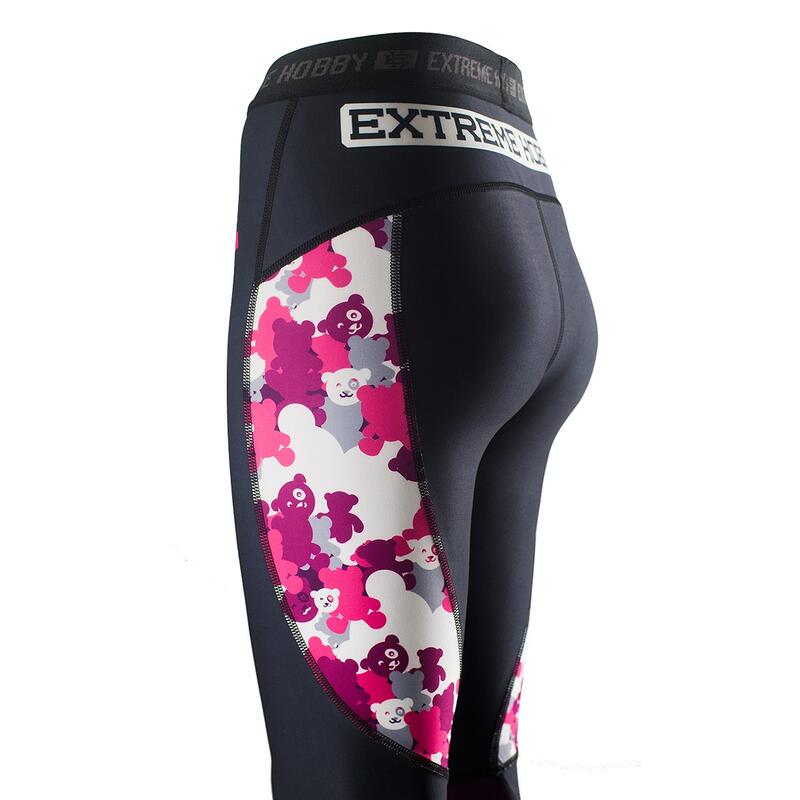 Legginsy fitness damskie EXTREME HOBBY TEDDY BEAR kompresyjne