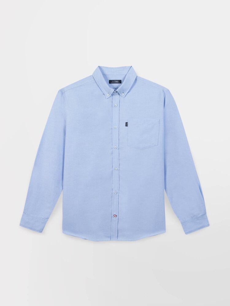 Chemise manches longues Homme - ETENDCHE Bleu 5/6