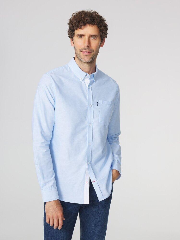 Chemise manches longues Homme - ETENDCHE Bleu 2/6