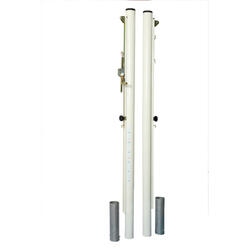 Poteaux de volleyball en acier Ø 90 mm "compétition" - Avec fourreaux